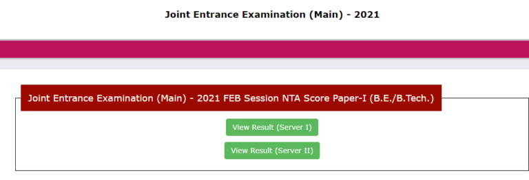 JEE Main Result 2021 Feb (OUT) NTA JEE Main 2021 Score Card, Rank List at jeemain.nta.nic.in - GPAT